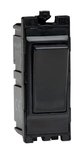 Varilight G100PB Powergrid Module Black 10A Multi-Way Push Retractive Light Switch