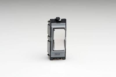 Varilight G102SRC Powergrid Module Chrome 10A 2-Way On & Off Retractive Light Switch