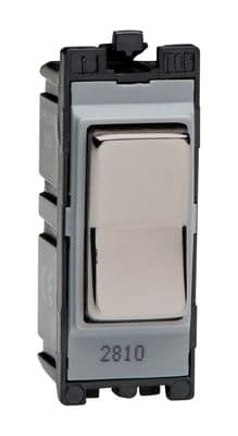 Varilight G102SRI Powergrid Module Iridium Black 10A 2-Way On & Off Retractive Light Switch