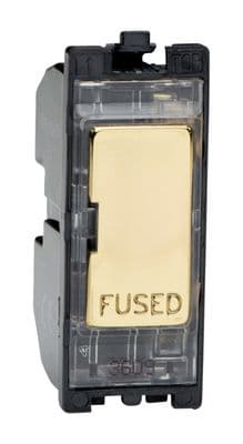 Varilight G13FHV Powergrid Module Brass 13A Fuse Holder