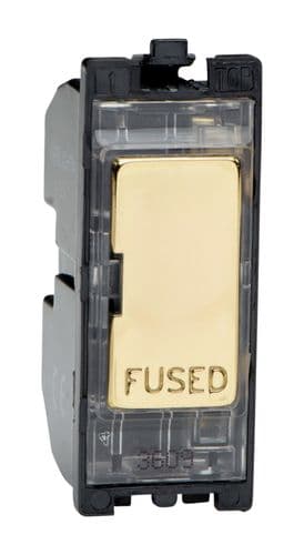Varilight G13FHV Powergrid Module Brass 13A Fuse Holder