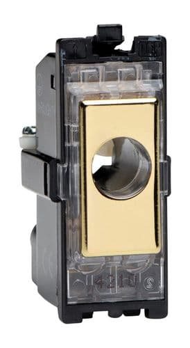 Varilight G16FOV Powergrid Module Brass 16A Flex Outlet