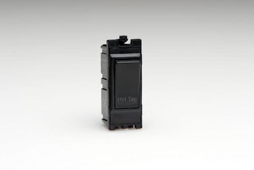 Varilight G201DB.HT PowerGrid Module Black 20A 1-Way Double Pole Switch 'Hot Tap'