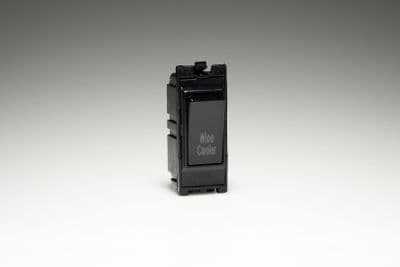 Varilight G201DB.WC PowerGrid Module Black 20A 1-Way Double Pole Switch 'Wine Cooler'