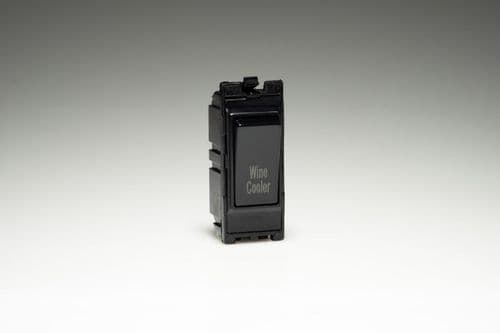 Varilight G201DB.WC PowerGrid Module Black 20A 1-Way Double Pole Switch 'Wine Cooler'