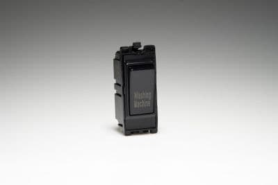 Varilight G201DB.WM PowerGrid Module Black 20A 1-Way Double Pole Switch 'Washing Machine'