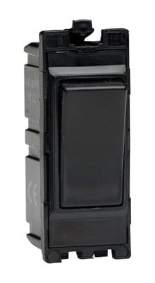 Varilight G202SB Powergrid Module Black 20A 2-Way Single Pole Switch