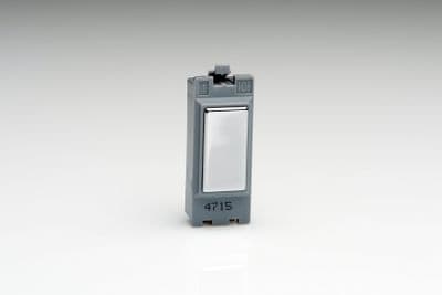 Varilight GBC Powergrid Module Chrome 1 Gang Blanking Insert