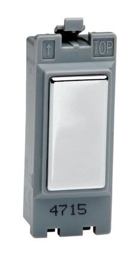 Varilight GBC Powergrid Module Chrome 1 Gang Blanking Insert