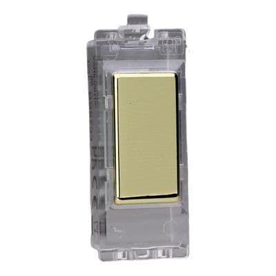 Varilight GBV Powergrid Module Brass 1 Gang Blanking Insert