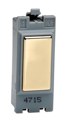 Varilight GBV Powergrid Module Brass 1 Gang Blanking Insert