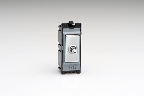 Varilight GT200PC PowerGrid Module Chrome 20A 1 Way Push Retractive Toggle Switch