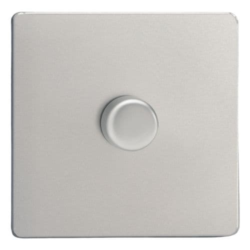 Varilight HDN3S Screwless Satin Chrome 1 Gang 2-Way Push-On/Off Dimmer 60-400W V-Dim