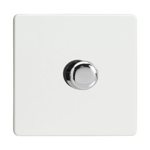 Varilight HDQ3S Screwless Premium White 1 Gang 2-Way Push-On/Off Dimmer 60-400W V-Dim