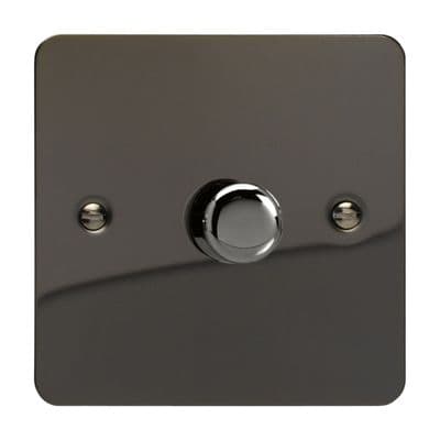 Varilight HFI3 Ultraflat Iridium Black 1 Gang 2-Way Push-On/Off Dimmer 60-400W V-Dim