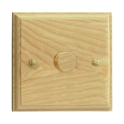 Varilight HK3A Kilnwood Ash 1 Gang 2-Way Push-On/Off Dimmer 60-400W V-Dim