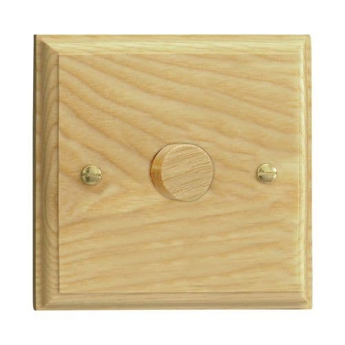 Varilight HK3A Kilnwood Ash 1 Gang 2-Way Push-On/Off Dimmer 60-400W V-Dim