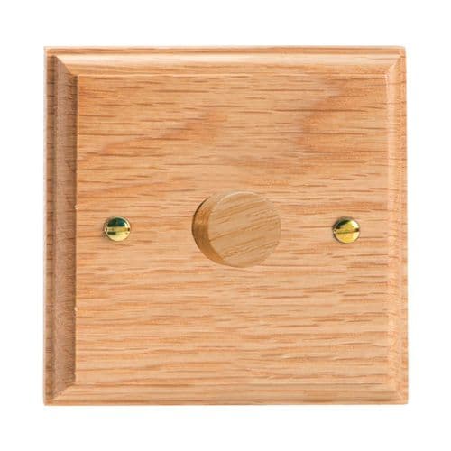 Varilight HK3O Kilnwood Oak 1 Gang 2-Way Push-On/Off Dimmer 60-400W V-Dim