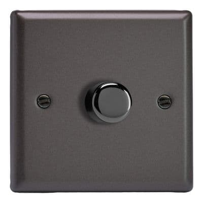 Varilight HP3 Classic Graphite 21 1 Gang 2-Way Push-On/Off Dimmer 60-400W V-Dim