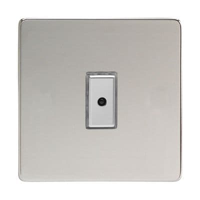Varilight JDCE101S Screwless Polished Chrome 1 Gang V-Pro Remote/Touch Master LED Dimmer 0-100W