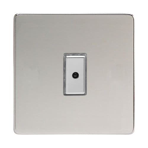 Varilight JDCE101S Screwless Polished Chrome 1 Gang V-Pro Remote/Touch Master LED Dimmer 0-100W
