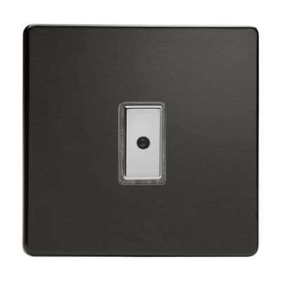 Varilight JDLE101S Screwless Premium Black 1 Gang V-Pro Remote/Touch Master LED Dimmer 0-100W