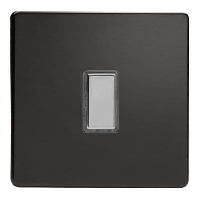 Varilight JDLES001S Screwless Premium Black 1 Gang Touch Dimming Slave (use with V-Pro Master)
