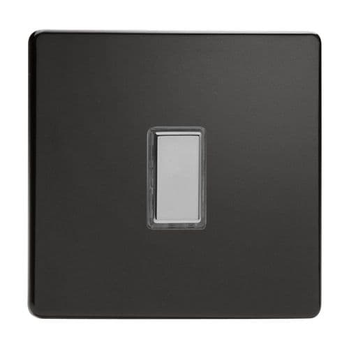 Varilight JDLES001S Screwless Premium Black 1 Gang Touch Dimming Slave (use with V-Pro Master)