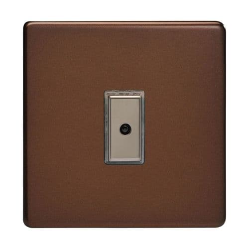 Varilight JDME101S Screwless Mocha 1 Gang V-Pro Remote/Touch Master LED Dimmer 0-100W