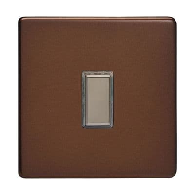 Varilight JDMES001S Screwless Mocha 1 Gang Touch Dimming Slave (use with V-Pro Master)
