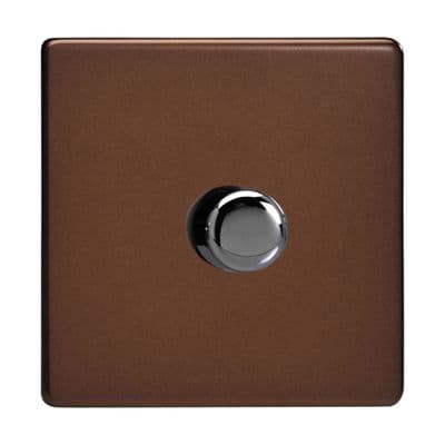 Varilight JDMS1S Screwless Mocha 1 Gang V-Pro Companion Controller