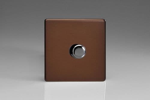 Varilight JDMSM101S Screwless Mocha 1 Gang V-Pro Smart Master WiFi Dimmer 1 x 100W LED