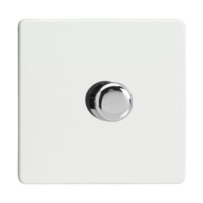 Varilight JDQS1S Screwless Premium White 1 Gang V-Pro Companion Controller