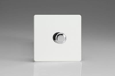 Varilight JDQS1S Screwless Premium White 1 Gang V-Pro Companion Controller