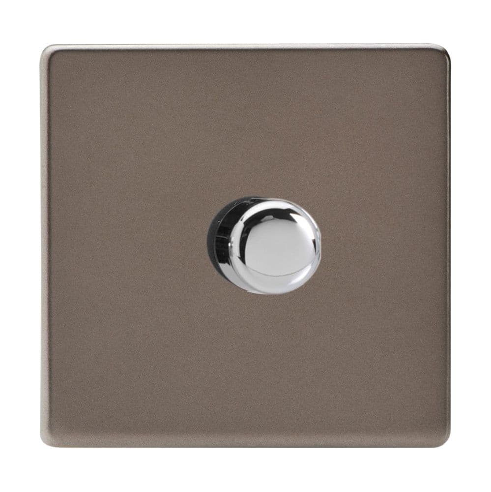 Varilight JDRM101S Screwless Pewter 1 Gang V-Pro Multi-Way Master LED ...