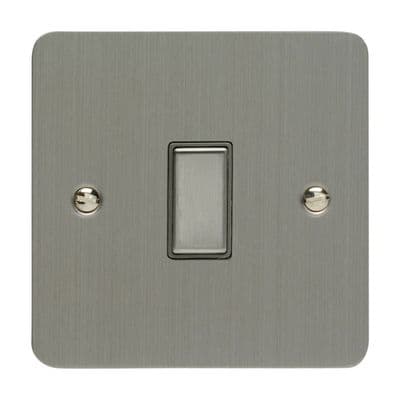 Varilight JFSES001 Ultraflat Brushed Steel 1 Gang Touch Dimming Slave (use with V-Pro Master)