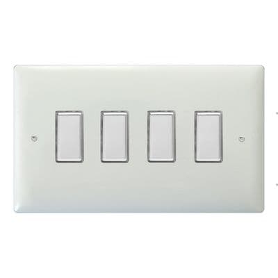 Varilight JOTS004C Value Polar White 4 Gang Touch Dimming Slave (use with V-Pro Master)