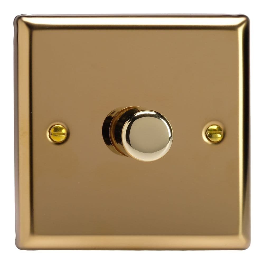 Varilight JVM101 Classic Victorian Brass 1 Gang V-Pro Multi-Way Master ...