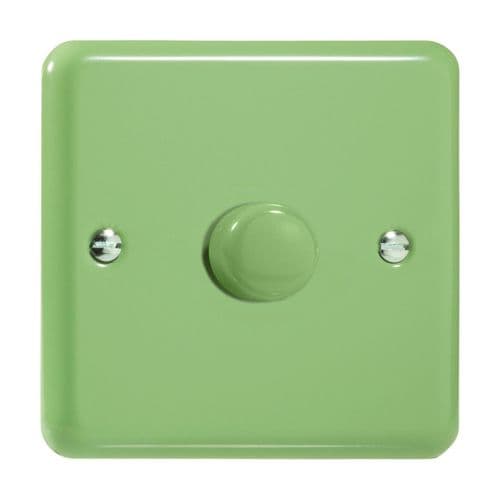 Varilight JYP401.BG Lily Pastel Beryl Green 1 Gang 2-Way Push-On/Off LED Dimmer 0-120W V-Pro