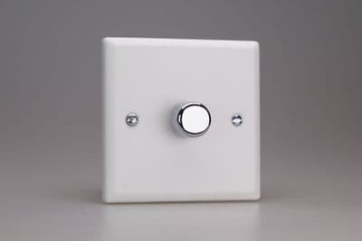Varilight JYP401.CW Urban Chalk White 1 Gang 2-Way Push-On/Off LED Dimmer 0-120W V-Pro