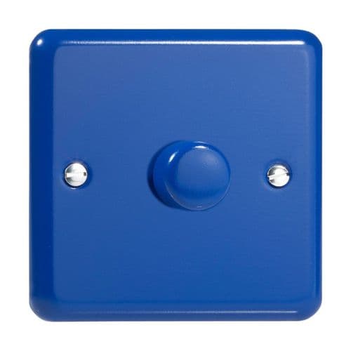 Varilight JYP401.RB Lily Primary Reflex Blue 1 Gang 2-Way Push-On/Off LED Dimmer 0-120W V-Pro
