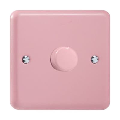 Varilight JYP401.RP Lily Pastel Rose Pink 1 Gang 2-Way Push-On/Off LED Dimmer 0-120W V-Pro