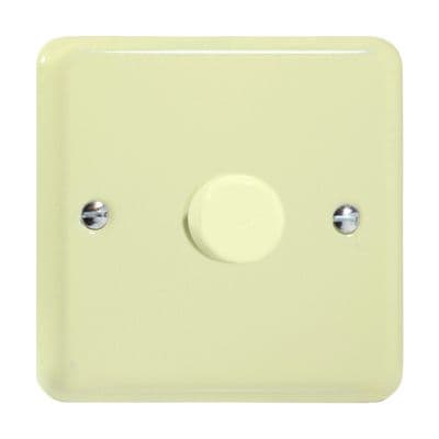 Varilight JYP401.WC Lily Pastel White Chocolate 1 Gang 2-Way Push-On/Off LED Dimmer 0-120W V-Pro