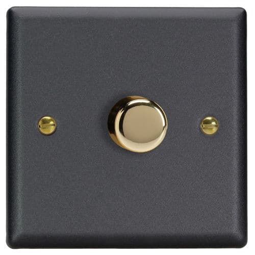 Varilight JYS1V.MB Vogue Matt Black 1 Gang V-Pro Companion Controller