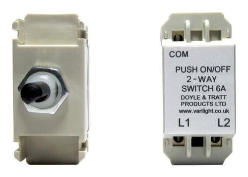 Varilight MH0 Dummy Dimmer Module 2-Way Push-On/Off Switch 6A