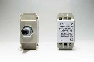 Varilight MPINT Dummy Dimmer Module Intermediate Push-On/Off Switch 6A