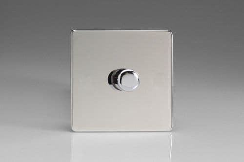 Varilight TECP401S Euro Polished Chrome 1 Gang 2-Way Push-On/Off Dimmer 60-400W V-Dim