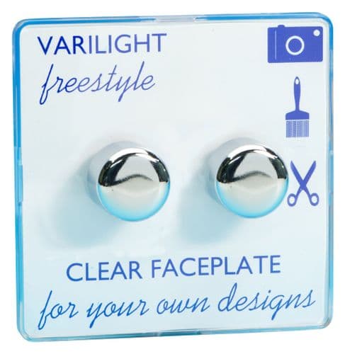 Varilight TIFP252C Freestyle Clear 2 Gang 2-Way Push-On/Off Dimmer 40-250W V-Dim