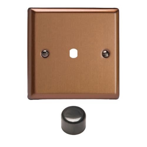 Varilight WY1.BZ Urban Brushed Bronze Matrix 1 Gang Dimmer Kit inc Knob
