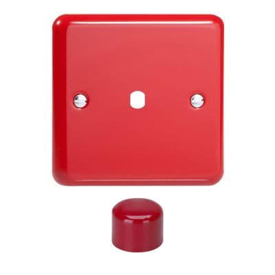 Varilight WY1.PR Lily Primary Pillar Box Red 1 Gang Dimmer Matrix Kit inc Knob Single Plate